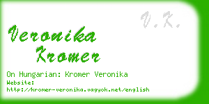 veronika kromer business card